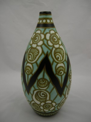 Boch Freres Gres Keramis Vase Circa 1927