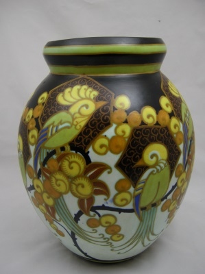 Boch Freres Gres Keramis Vase Circa 1927
