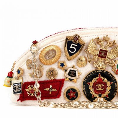 Authentic Chanel Paris Moscow Romanov Charms Bag