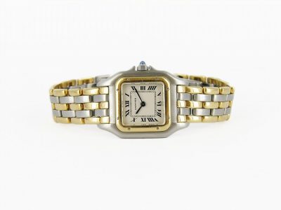 18kt Yellow Gold & Stainless Steel Cartier Panther Watch