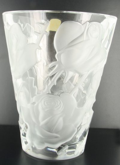 Lalique Ispahan Rose Vase