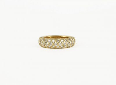 18kt Yellow Gold Cartier Diamond Ring