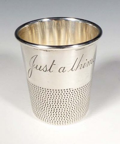 Vintage Sterling Silver Thimble Jigger