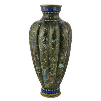 19th Century Japanese Cloisonne Vase C 1890