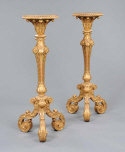 A Good Pair of Candle Stands  In the manner of James Moore
