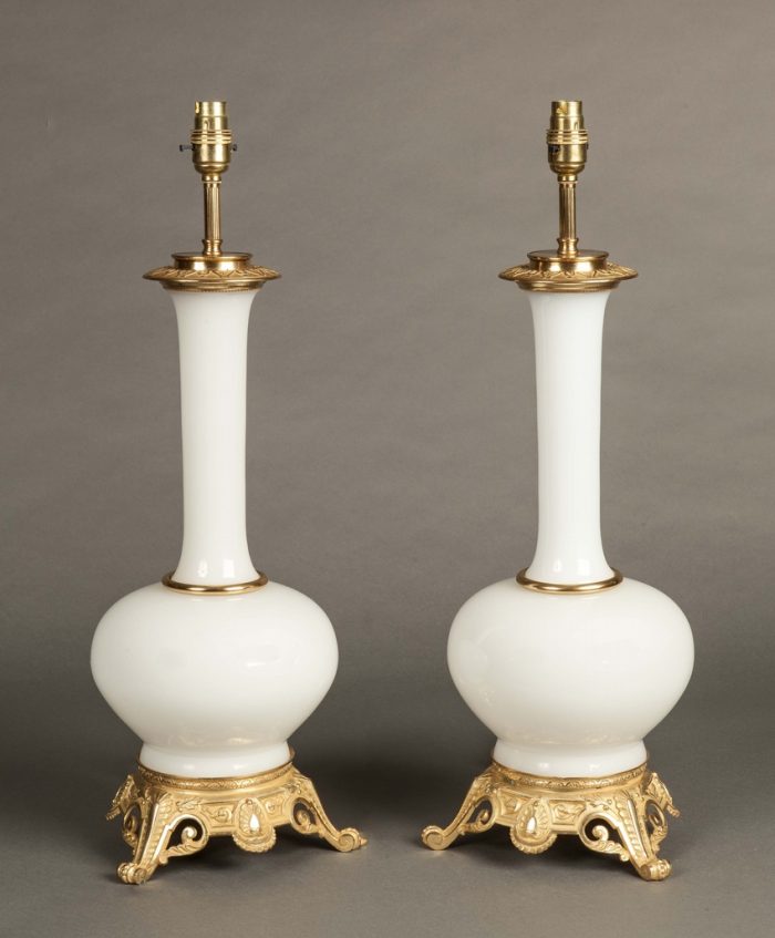 An Attractive Pair of French Table Lamps