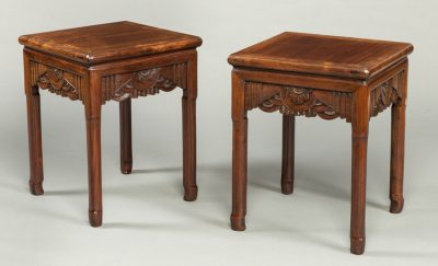 A Pair of Antique Chinese End Tables