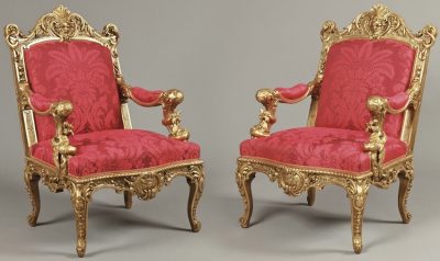 A Magnificent Pair of Armchairs by Alexandre-Georges Fourdinois