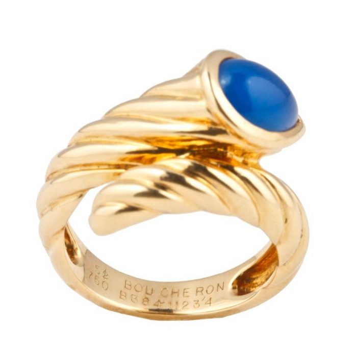 Boucheron Chalcedony Gold Ring