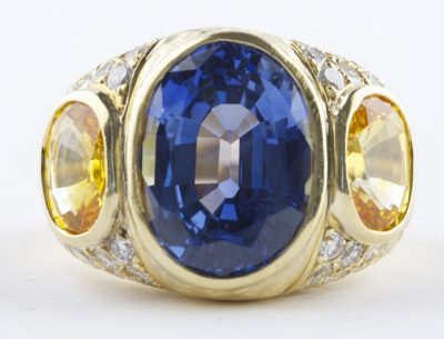 13 Carat Natural Sapphire Ring
