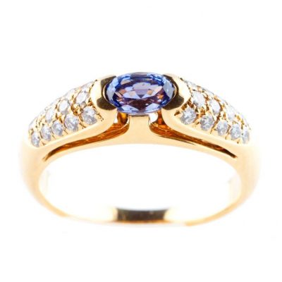 Bulgari Sapphire and Diamond Ring