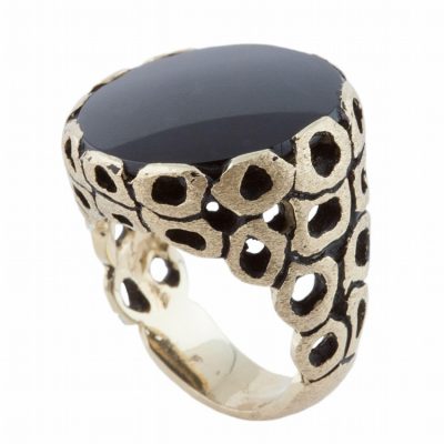 Onyx and Gold Ring