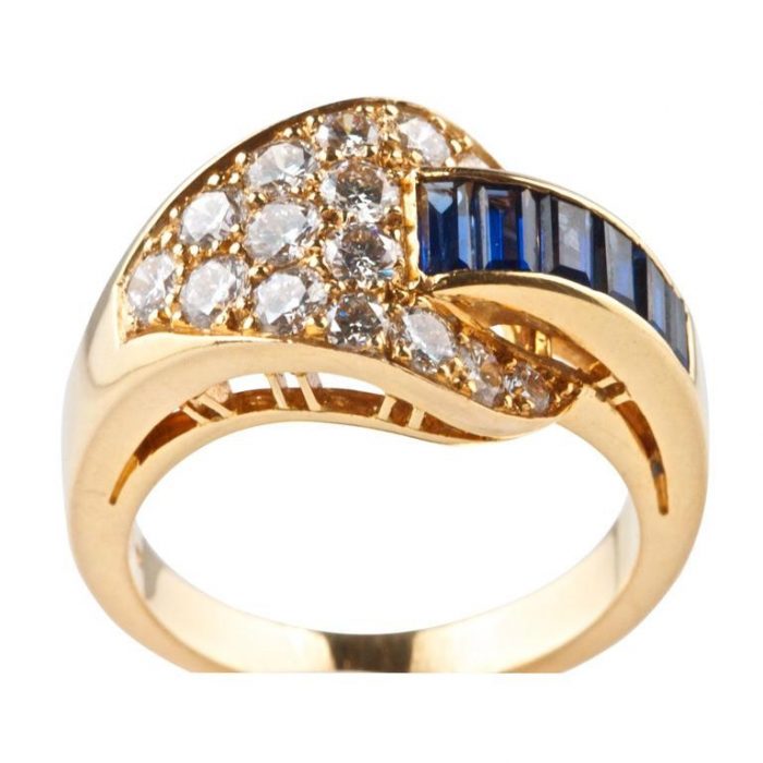 Oscar Heyman Brothers Sapphire Diamond Ring