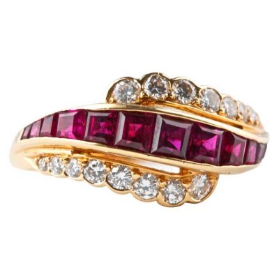 Oscar Heyman Brothers Ruby Diamond Ring