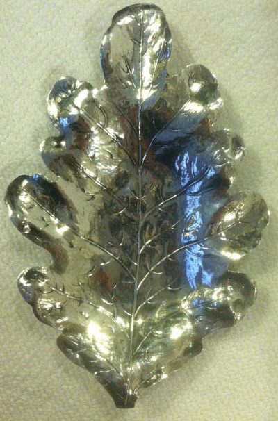 Sterling Silver "Oak Leaf" Mint Dish by Blackington