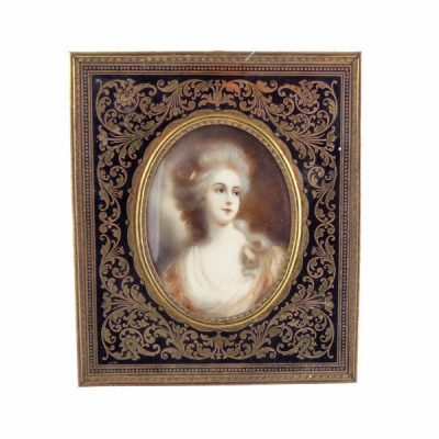 Miniature Portrait Of A Woman Late Nineteenth Century