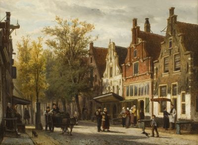 Cornelis Springer - View of the Westerstraat