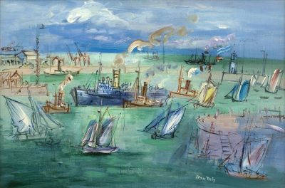 Jean Dufy - Le Bassin de la Manche au Havre