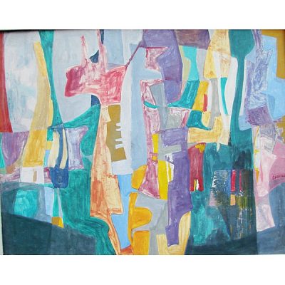 Mary Van Der Hoeven ” Jigsaw Puzzle “Acrylic On Artist Board