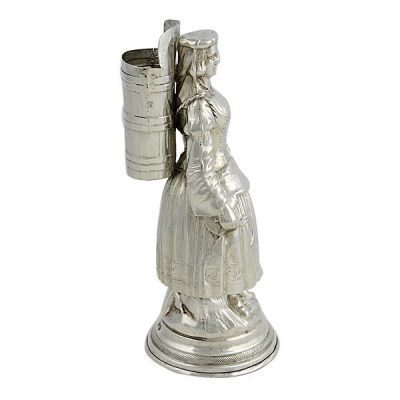 Continental Silver Figural Toothpick Holder