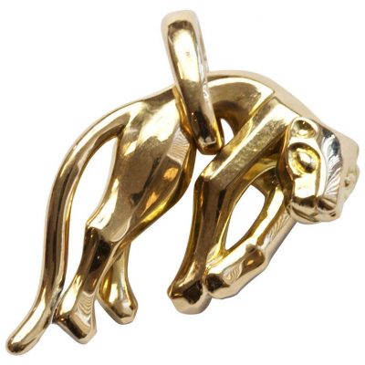 Cartier Gold Panther Pendant