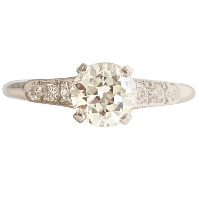 Raymond Yard Diamond Platinum Engagement Ring