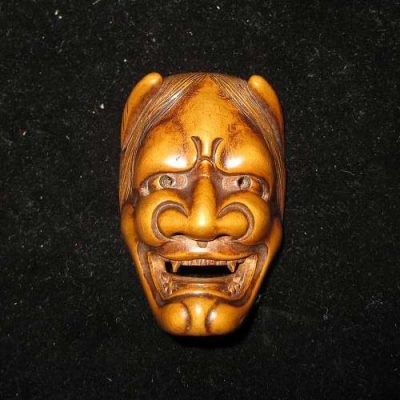 Wooden Hannya Mask