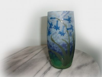 Daum Nancy Floral Cameo Vase
