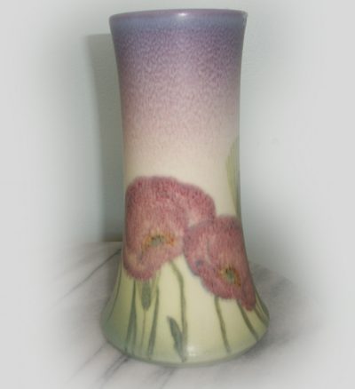 Rookwood Mat Finish Vase Poppies