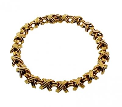 Tiffany & Co. 18K Gold SIGNATURE X Bracelet