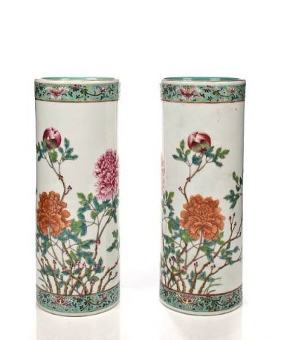 A Pair of Porcelain Stands