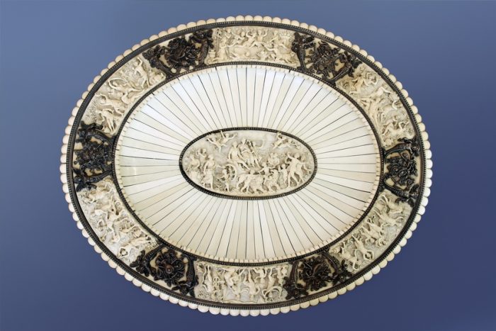 Silver-Mounted Ivory Charger