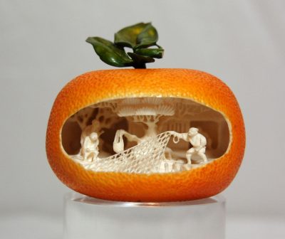 Ivory Polychrome Orange